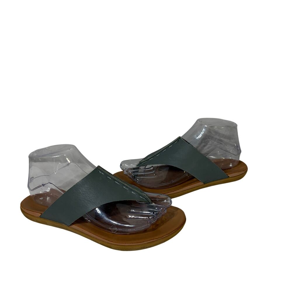 The Sak Sandals Los Feliz Gray Leather Thong Casual Summer Vacation Cushioned 7